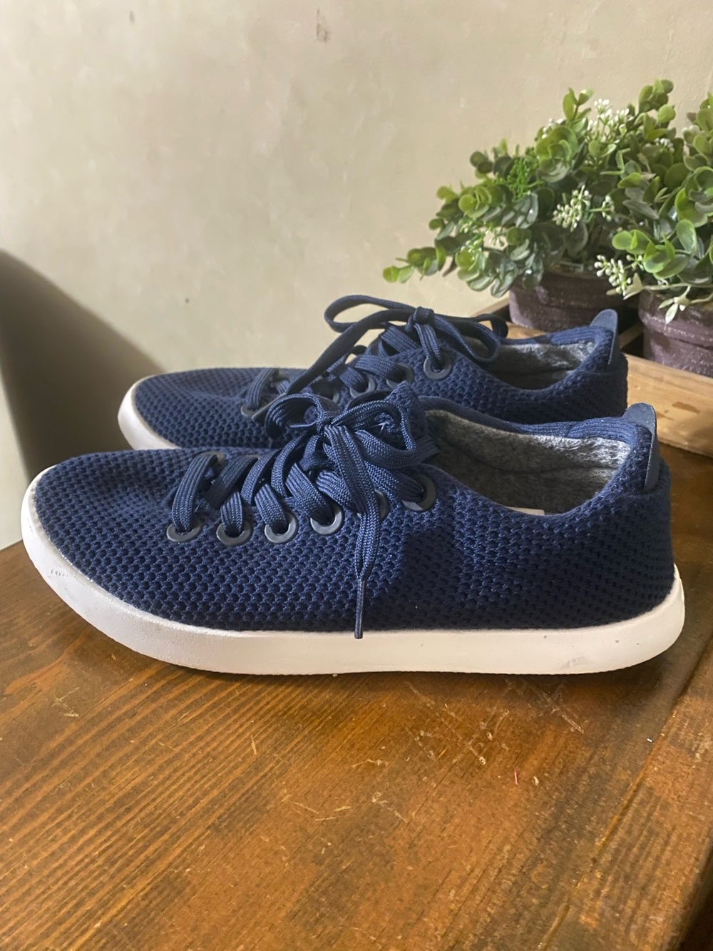 Allbirds Tree Piper Sneakers Blue Athletic Shoes Womens Size 8